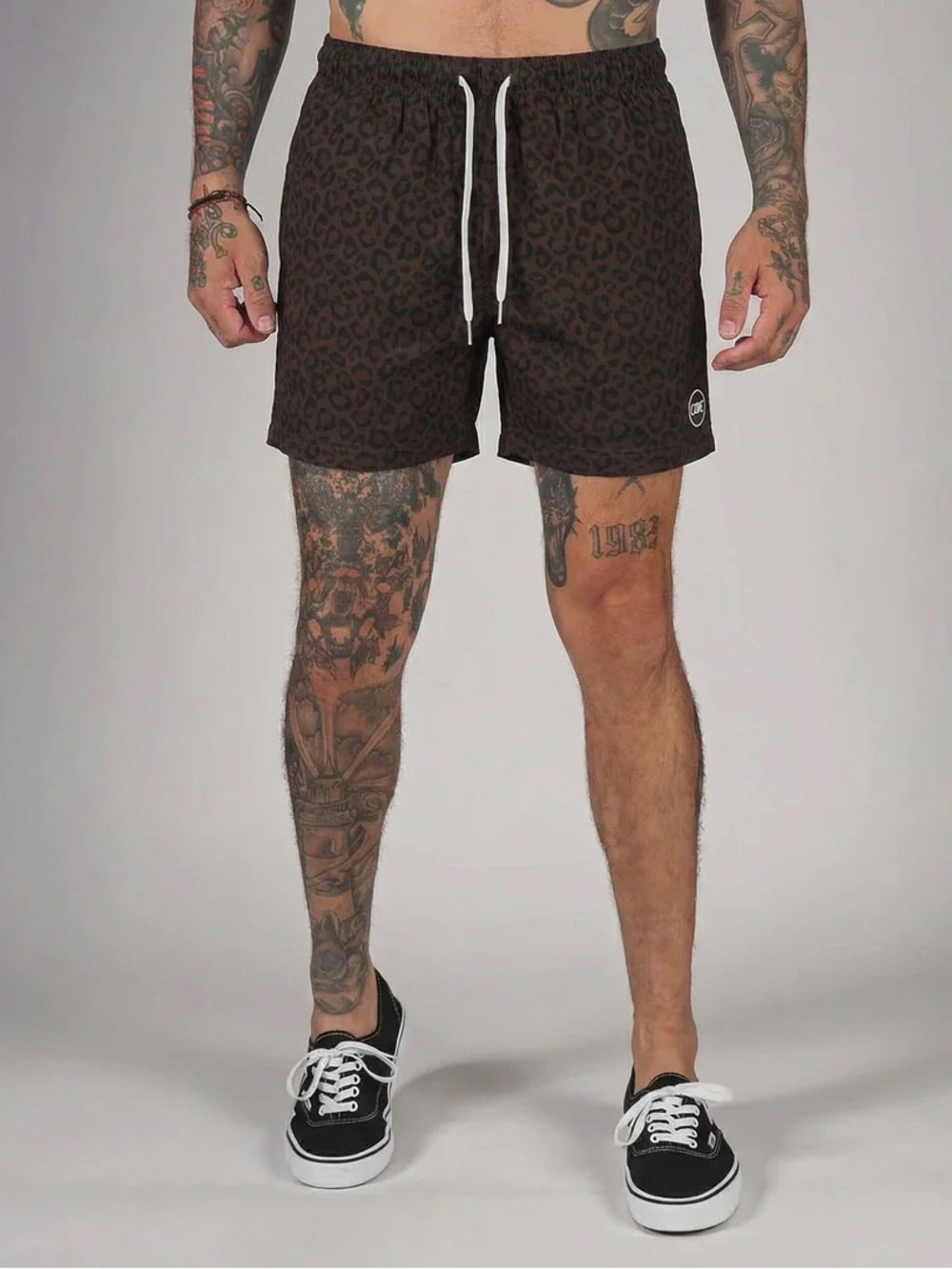 Cove Leopard Shorts - Brown